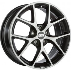 BBS SR 8,0х18 PCD:5x108  ET:42 DIA:70.0 цвет:Vulcano grey black diamond cut