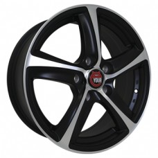 Ё-wheels E09 5,5х14 PCD:4x100  ET:38 DIA:56.6 цвет:MBF (черный,полировка)