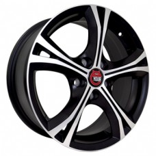 Ё-wheels E11 5,5х14 PCD:4x98  ET:35 DIA:58.6 цвет:MBF (черный,полировка)