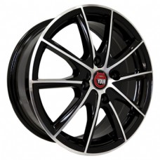 Ё-wheels E16 5,5х14 PCD:4x100  ET:37 DIA:60.1 цвет:BKF (черный)