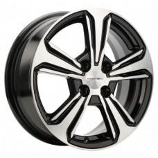 Khomen-Wheels KHW1502-(Solaris-II) 6,0х15 PCD:4x100  ET:46 DIA:54.1 цвет:Black-FP