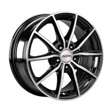 Диск R15 5x108 6,5J ET43 63,35 X'trike X-111М BK/FP