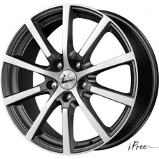 Диск R17 5x114,3 7J ET37 D66,6 iFree Big Byz (КС680) Блэк Джек