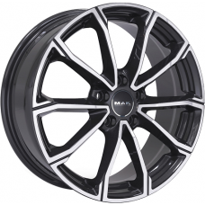 Диск R16 5x108 6,5J ET45 D63,4 MAK DaVinci Black Mirror