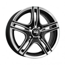 Диск R13 4x114,3 5J ET45 d69,1 K&K Омаxа алмаз черный (КС618)