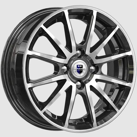 Диск R14 4x100 5,5J ET40 D56,6 K&K Квант (КС960) алмаз чёрный Диск R14 4x100 5,5J ET40 D56,6 K&K Квант (КС960) алмаз чёрный