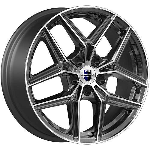 Диск R17 5x114,3 7J ET45 D67,1 K&K Юнион (КС1025) алмаз чёрный Диск R17 5x114,3 7J ET45 D67,1 K&K Юнион (КС1025) алмаз чёрный